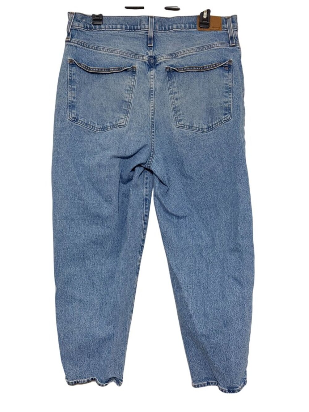 Women's Madewell Medium Wash Balloon Jeans Ankle Capris 32" Waist Size 32 - Picture 2 of 3